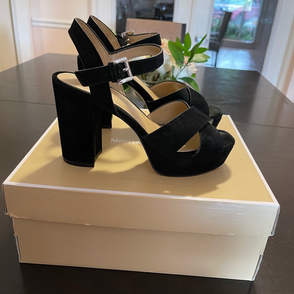 Michael Kors Divia Suede Platform Shoes